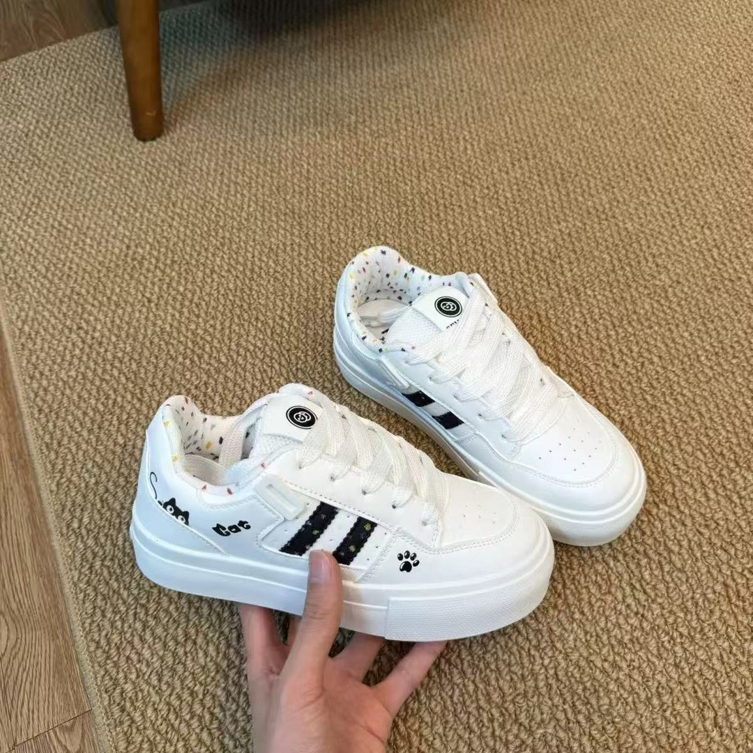 Damen Trendige Plattform Sneakers mit modischen Tiermotiven Echo Archiv