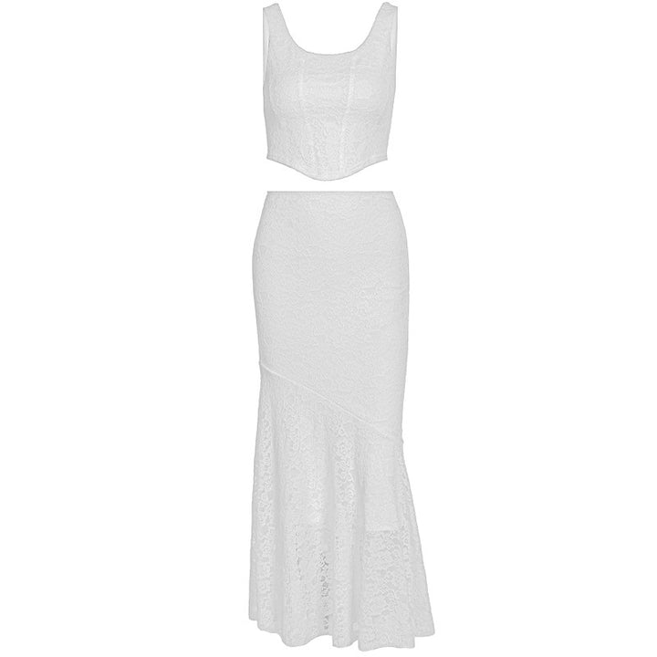 Damen Spitzenkleid im eleganten Maxistil Echo Archiv