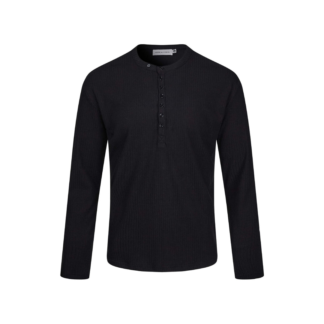 Herren Thermo-Waffelshirt mit Henley-Knopfleiste Echoarchiv
