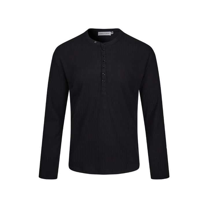 Herren Thermo-Waffelshirt mit Henley-Knopfleiste Echoarchiv
