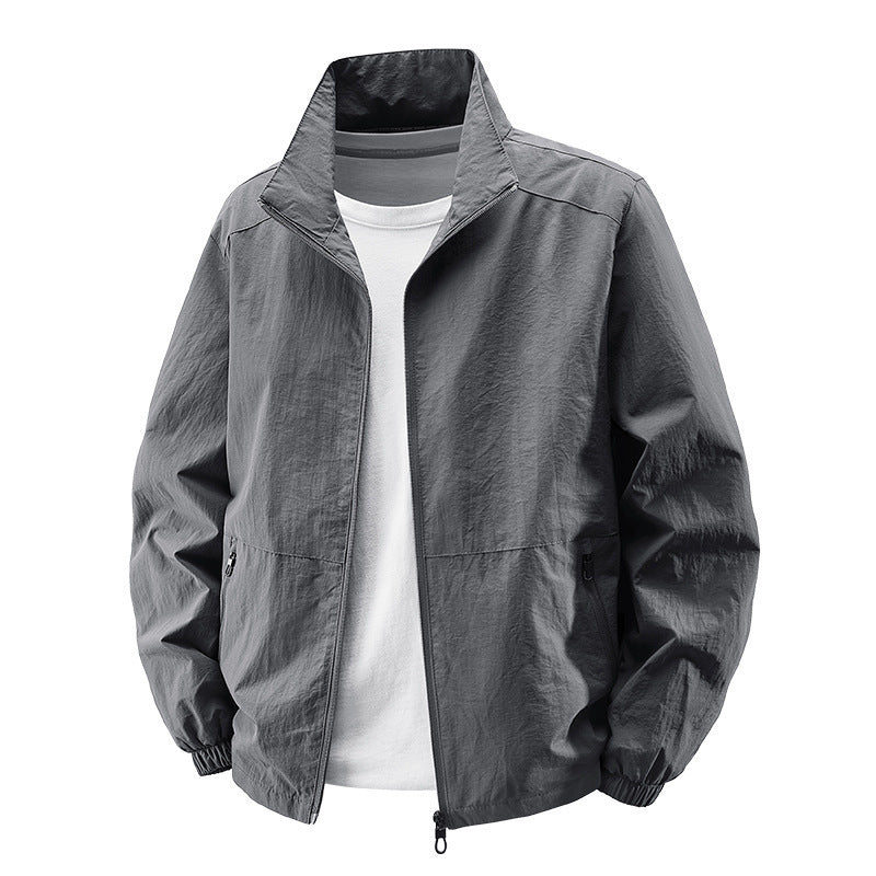 Herren Leichte Übergangsjacke mit hohem Kragen Echo Archiv