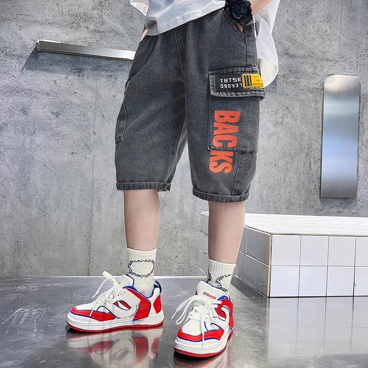 Jungen praktische Cargo-Shorts mit tiefen Taschen Echo Archiv