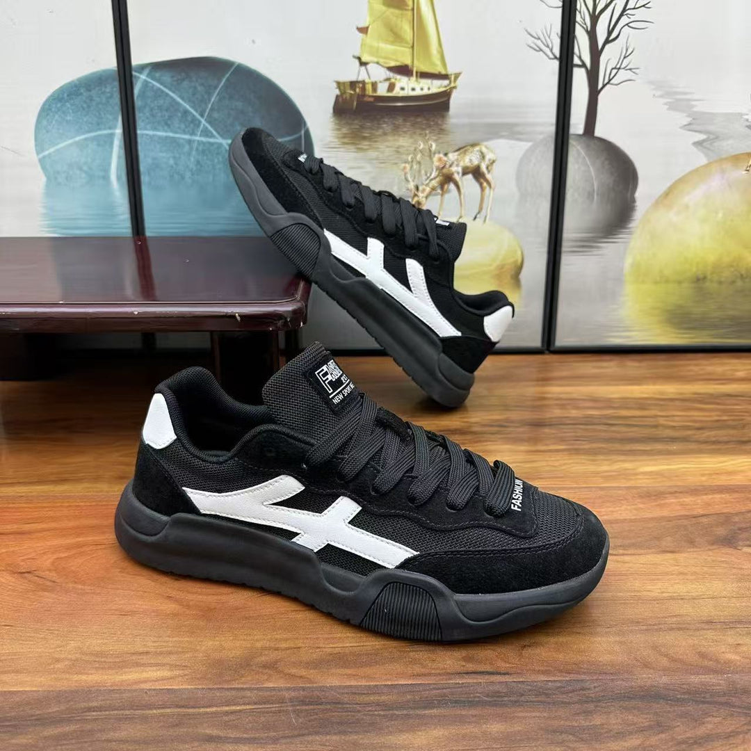 Herren Urbaner Casual-Sneaker aus Wildleder- und Mesh-Mix mit ergonomischer dämpfender Sohle Echoarhiv