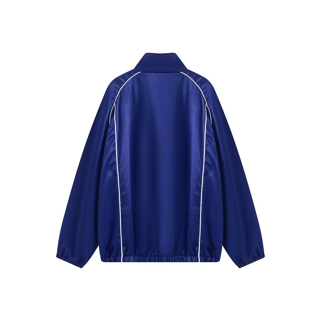 Damen Zweiteiliges Satin-Trainingsset mit Reißverschlussjacke und weitem Trackpant Echoarchiv