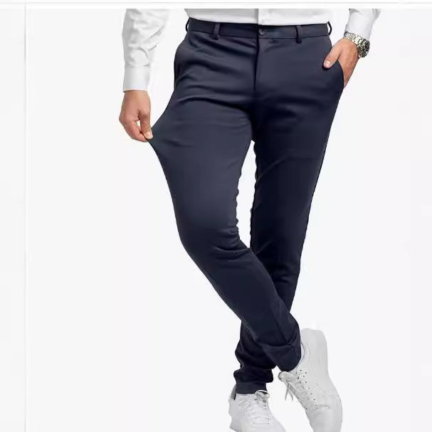 Herren Slim-Fit Kunstfaserhose mit Stretch-Anpassung Echoarchiv