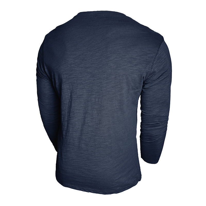 Herren Langarmshirt mit Knopfverschluss Echoarchiv