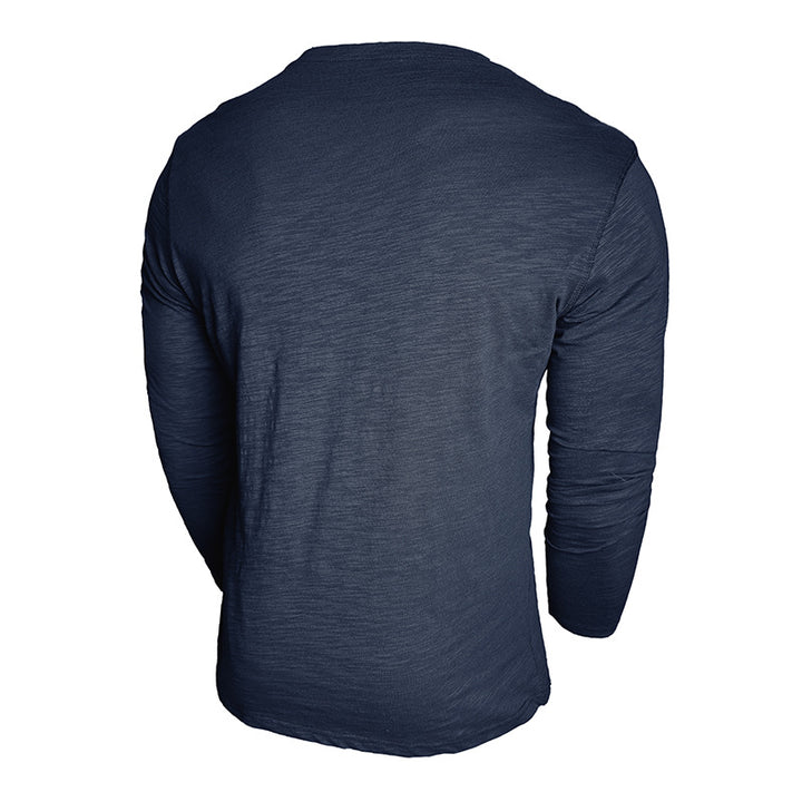 Herren Langarmshirt mit Knopfverschluss Echoarchiv