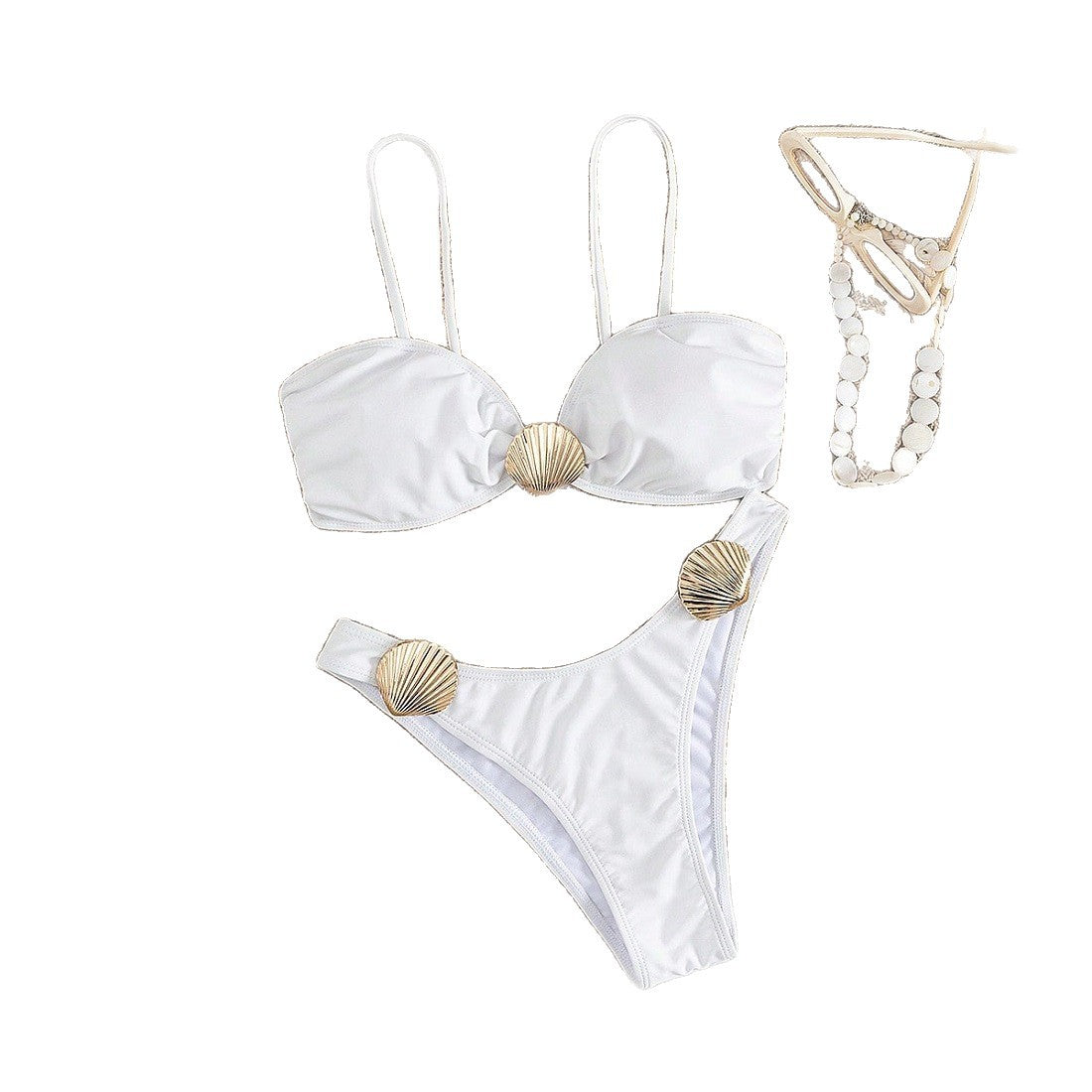 Damen Bikini-Set mit raffinierten Muscheldetails – Maréssa