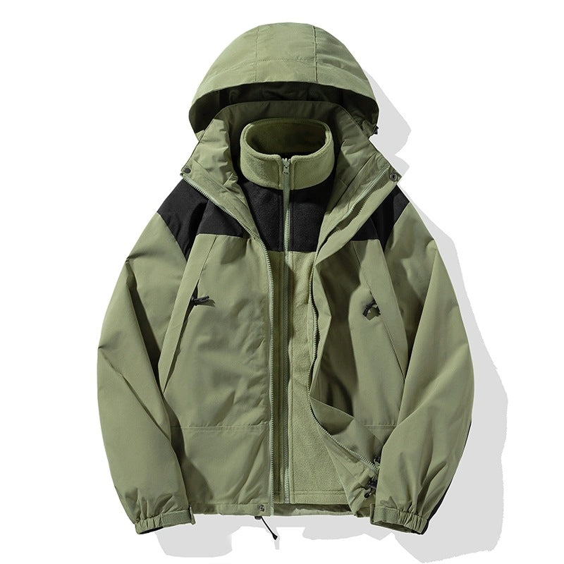 Herren Zweiteiliges Softshell-Set mit abnehmbarem Fleece‑Innenlayer und verstellbarer Kapuze Echo Archiv