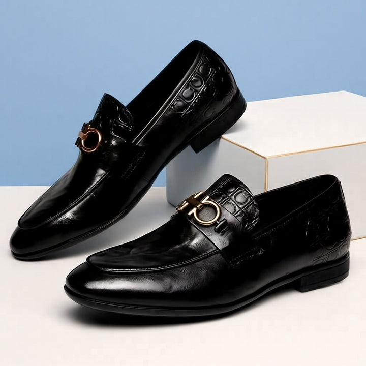 Herren Elegante Premium Leder Mokassins Echoarchiv