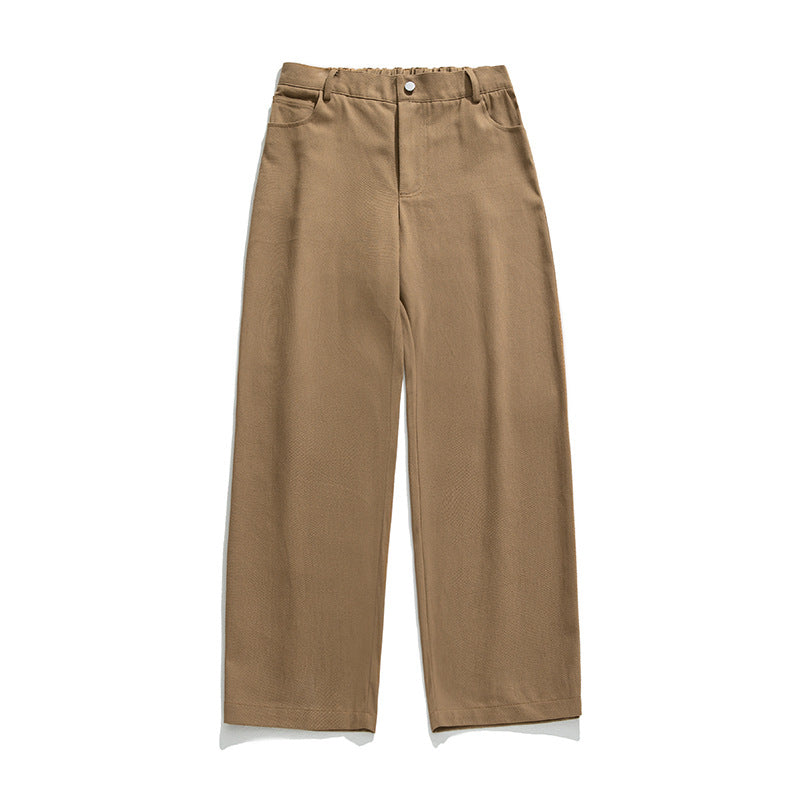 Damen Weite hochtaillierte Chino-Hose aus Baumwollmix mit geradem Bein Echo Archiv