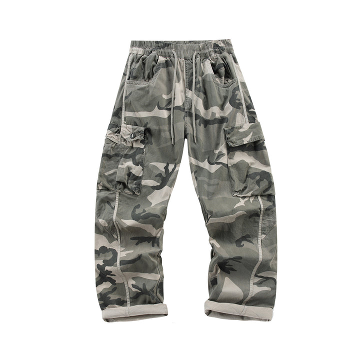 Herren Cargohose mit elastischem Bund, Tunnelzug und Mehrfach‑Taschen Echo Archiv