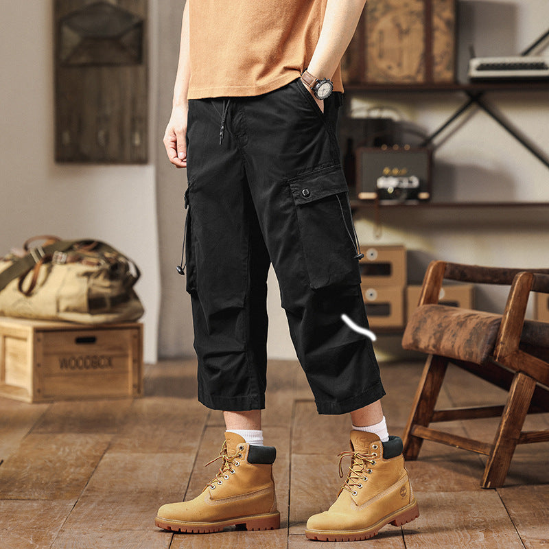 Herren Cargo-Hose mit multifunktionalen Taschen und elastischem Bund Echoarchiv 1758210203