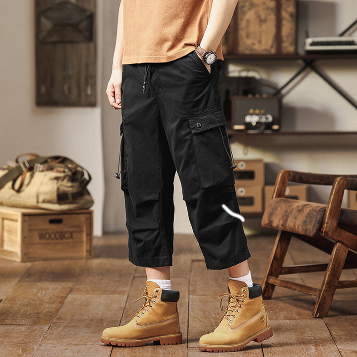 Herren Cargo-Hose mit multifunktionalen Taschen und elastischem Bund Echoarchiv 1758210203