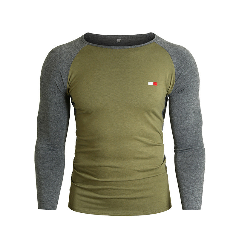 Herren Langarm-T-Shirt mit Raglanärmeln und hochwertiger Baumwolle Echoarchiv