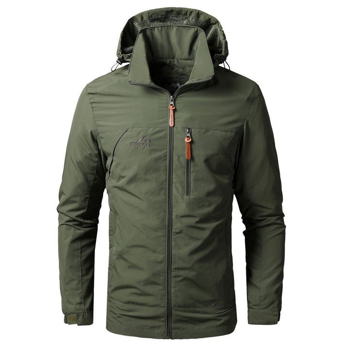 Herren leichte Outdoor-Fieldjacke mit Kapuze, atmungsaktivem Futter und Multifunktions‑Taschen Echoarchiv