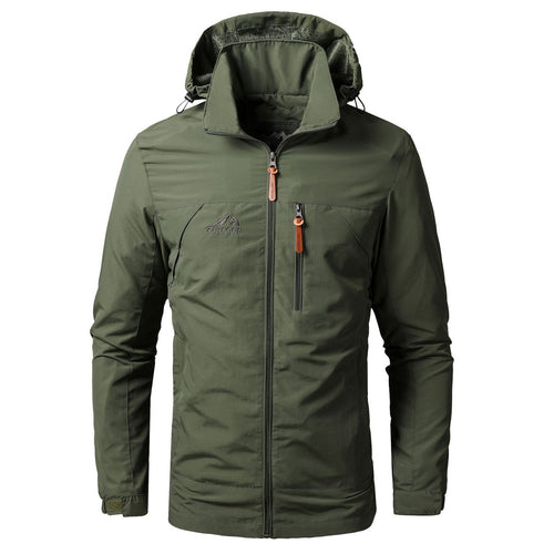 Herren leichte Outdoor-Fieldjacke mit Kapuze, atmungsaktivem Futter und Multifunktions‑Taschen Echoarchiv