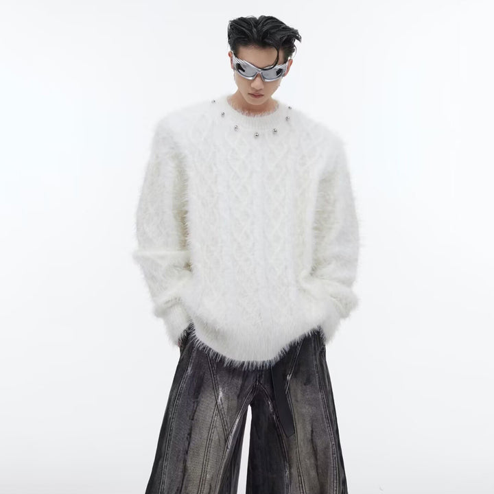 Herren Stylish Grobstrickpullover Echoarchiv