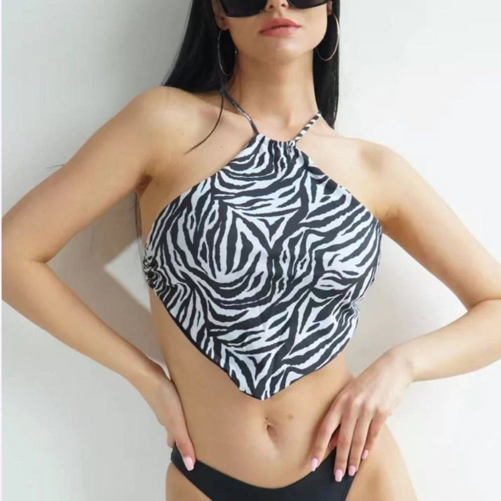 Damen Bustier-Bikinioberteil mit asymmetrischem Schnitt Echo Archiv