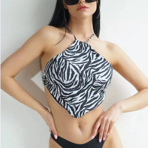 Damen Bustier-Bikinioberteil mit asymmetrischem Schnitt Echo Archiv