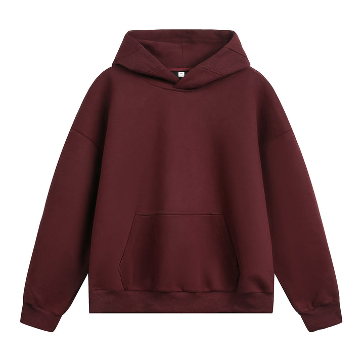 Unisex Oversize-Kapuzenpullover ohne Kordel mit Kängurutasche und Raglanärmeln Echo Archiv