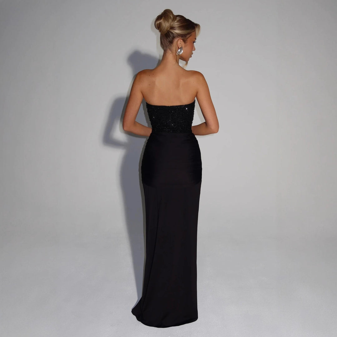 Damen Strapless Glamour- Abendkleid mit drapierter Taille Echo Archiv