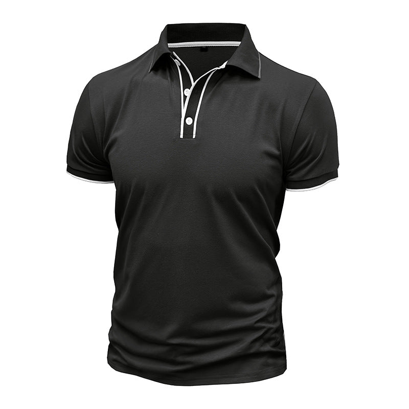 Herren Poloshirt mit atmungsaktivem Funktionsmaterial und modernem Knopfdesign Echoarchiv