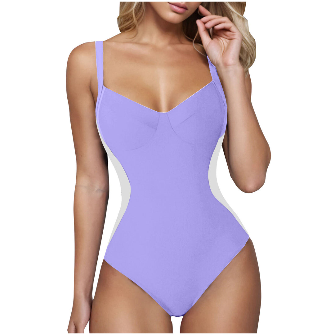Damen eleganter Badeanzug mit wohltuendem V-Ausschnitt Echo Archiv
