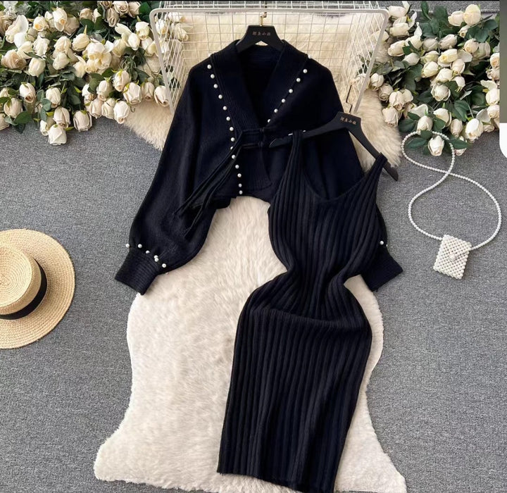 Damen Elegantes Strickset mit Rib-Design Echo Archiv
