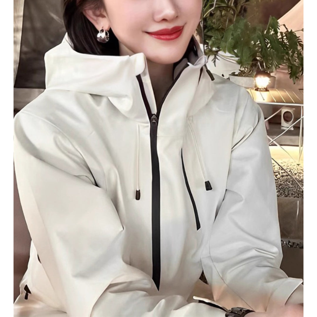 Damen Stylische Übergangsjacke mit hohem Kragen Echoarchiv