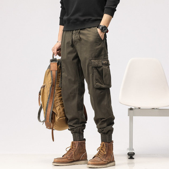 Herren Cargo-Joggerhose aus Baumwollmix mit Elastischem Tunnelzugbund und Multifach‑Taschen Echo Archiv