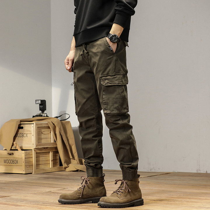 Herren Tapered-Cargo-Jogger aus robustem Canvas mit Utility-Taschen und Elastikbündchen Echo Archiv