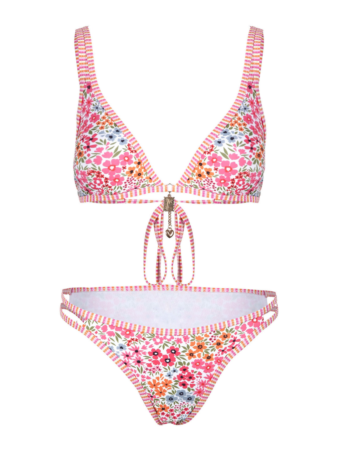 Damen Bikini-Set mit floralem Muster und verstellbaren Trägern Echo Archiv