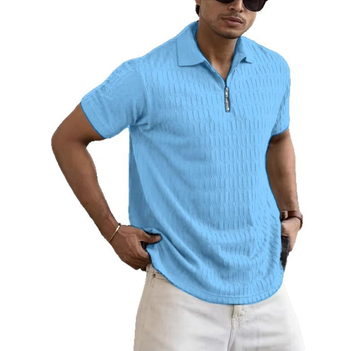 Herren Struktur Polo Shirt Echoarchiv