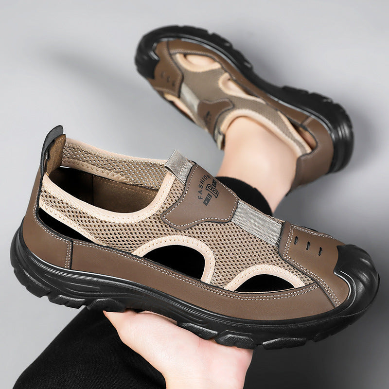 Herren nan atmungsaktive Outdoor-Sandale mit stoßdämpfender Sohle und verstärktem Zehenschutz Echo Archiv