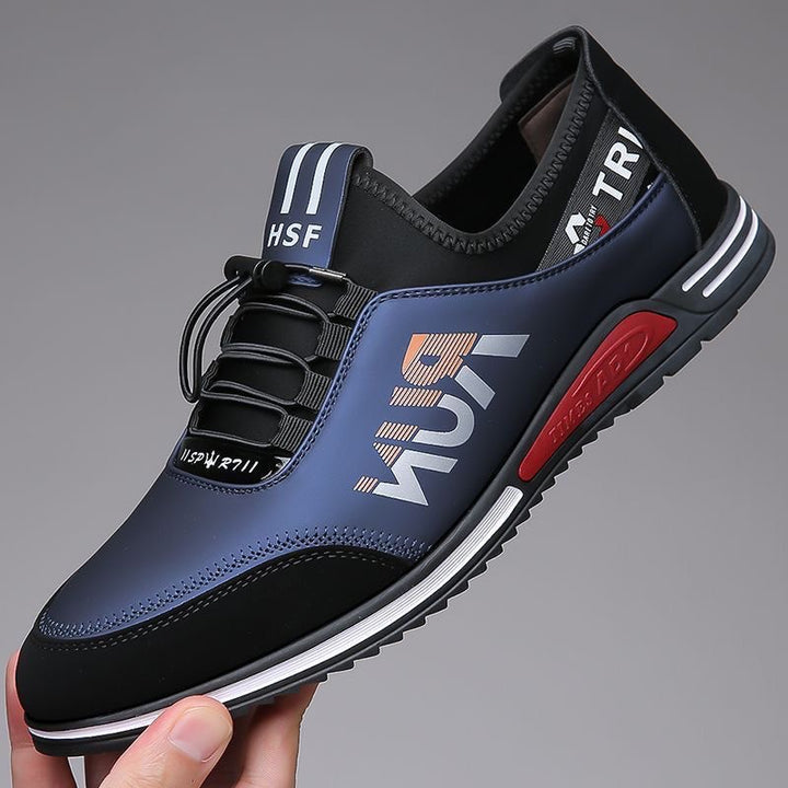 Herren Slip-On-Sneaker mit elastischer Schnellzug-Schnürung und neoprenem Komfortkragen Echoarhiv