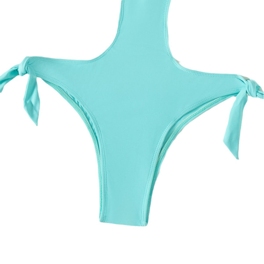 Damen Eleganter Cut-Out-Badeanzug mit Schleifendetail Echo Archiv