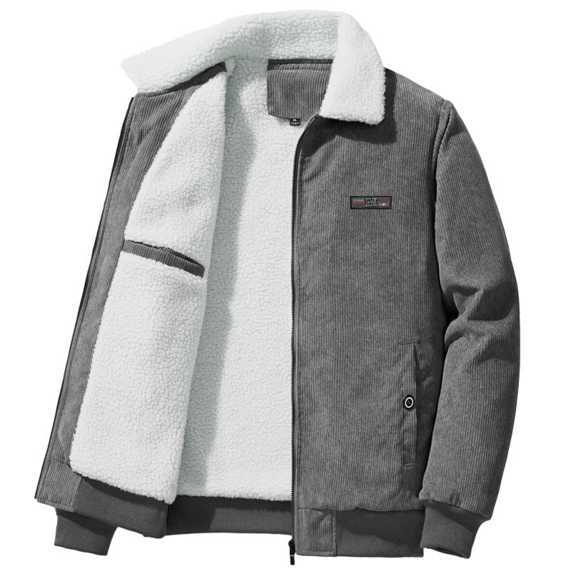 Herren  Cordura Fleece gefütterte Zip-Up Kragen Bomberjacke mit innerer Brusttasche Echo Archiv