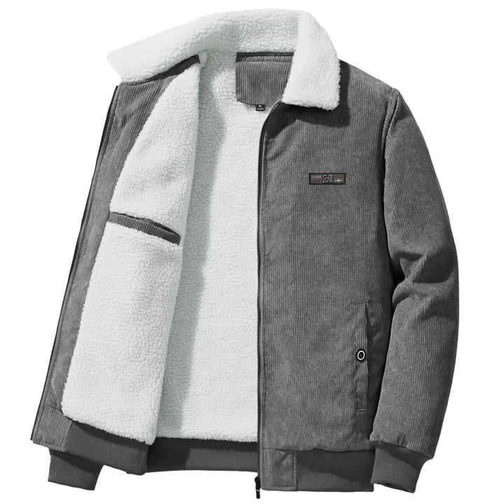 Herren  Cordura Fleece gefütterte Zip-Up Kragen Bomberjacke mit innerer Brusttasche Echo Archiv