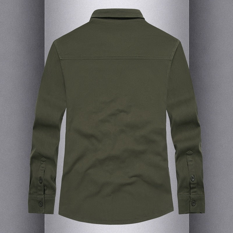 Herren Langarmshirt mit praktischen Taschen und modernem Schnitt Echoarchiv