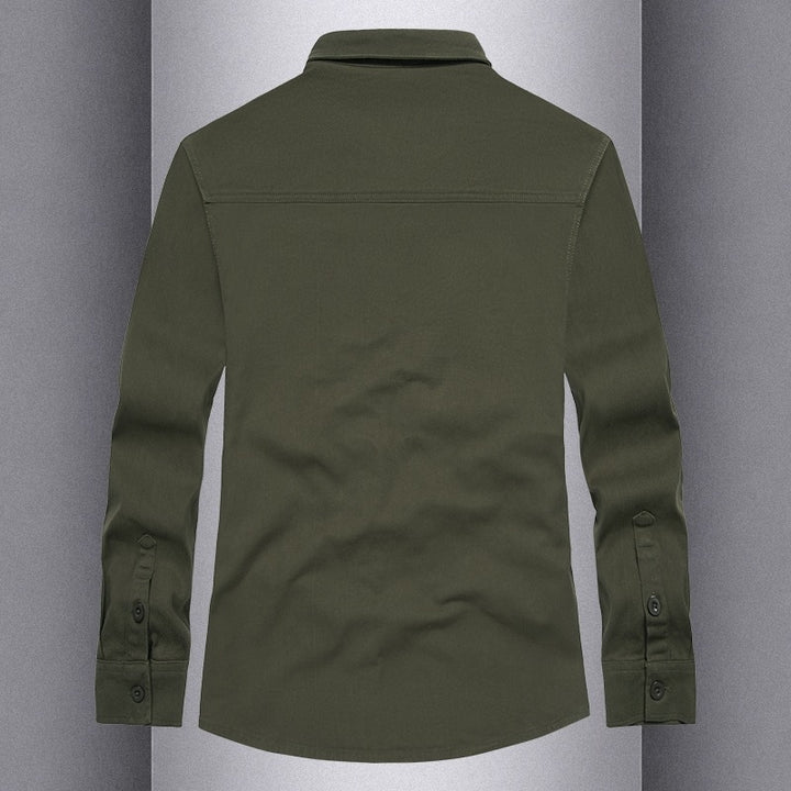 Herren Langarmshirt mit praktischen Taschen und modernem Schnitt Echoarchiv