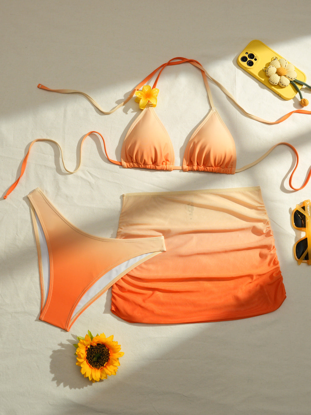 Damen Sportliches Bikini-Set mit modularem Rock Echo Archiv