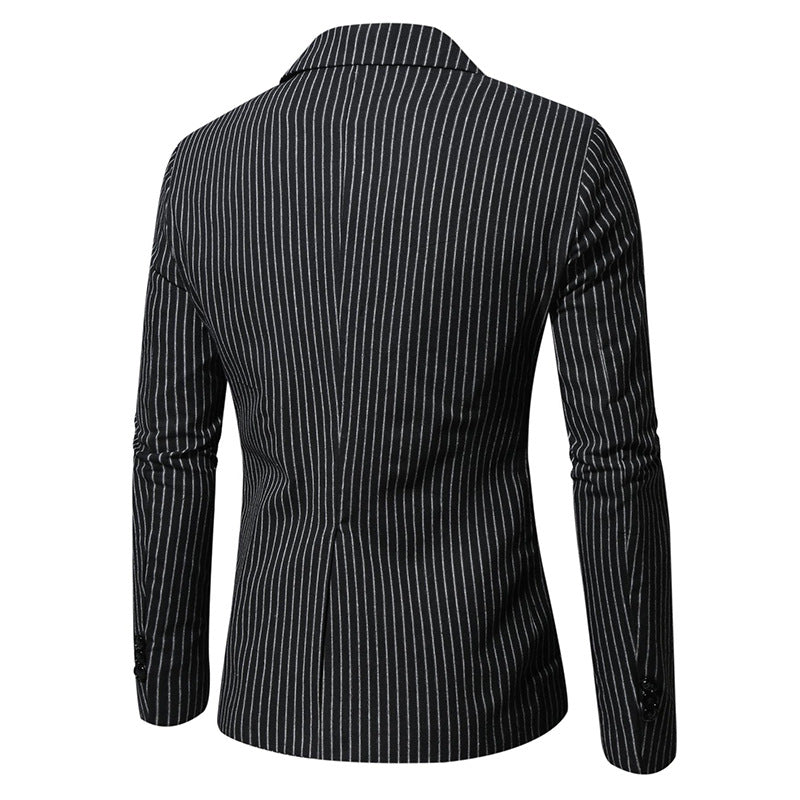 Herren elegante Anzugjacke im modernen Streifenmuster Echoarchiv