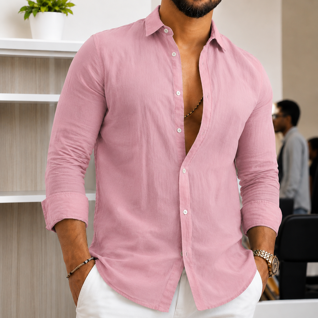 Herren Leichtes Leinenhemd – Arvello