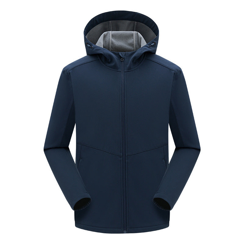 Herren technische Softshelljacke mit fleecegefütterter Kapuze und elastischem Stretchschnitt Echo Archiv