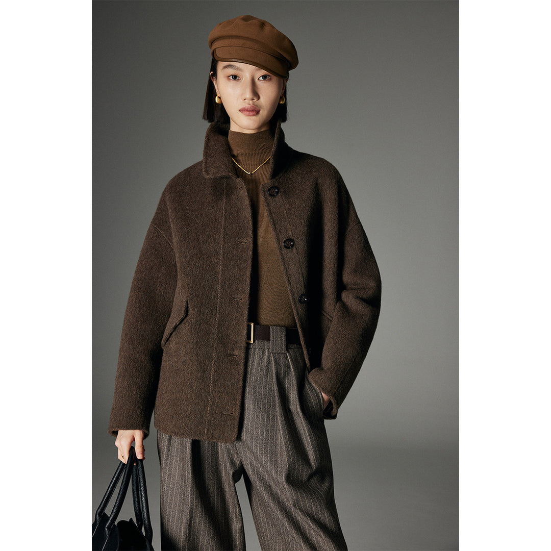 Damen Stilvolle Wolljacke Echoarchiv
