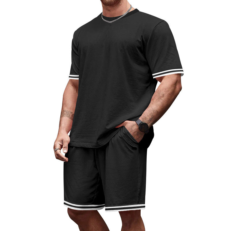 Herren Sportliches Freizeit-Set mit kontrastierenden Details Echoarchiv