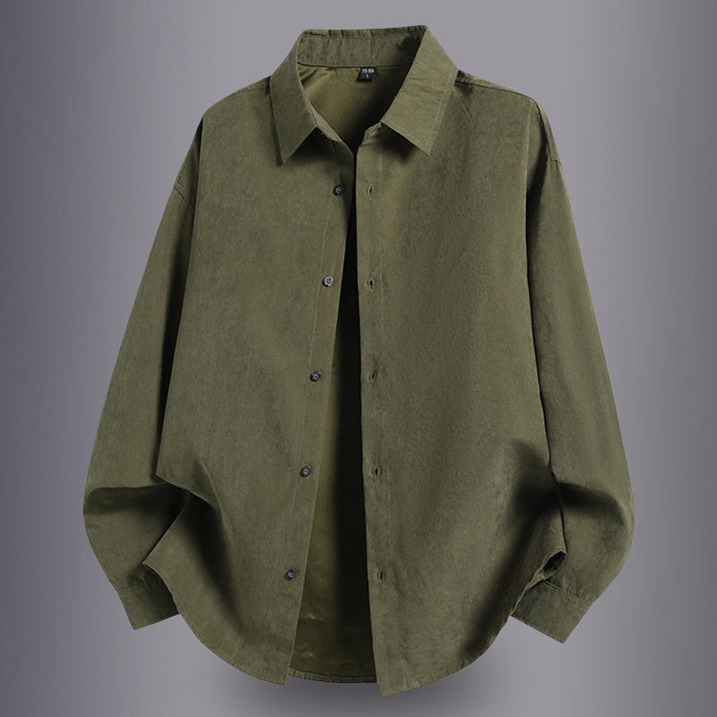 Herren Overshirt aus leichtem Baumwollmaterial mit komfortablem Schnitt Echoarchiv