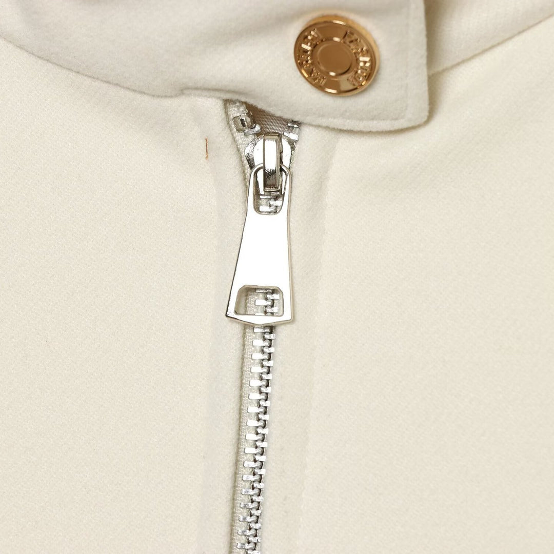 Damen Cropped Utility-Jacke mit hochgeschlossenem Kragen, Schulterklappen und aufgesetzten Pattentaschen Echoarchiv