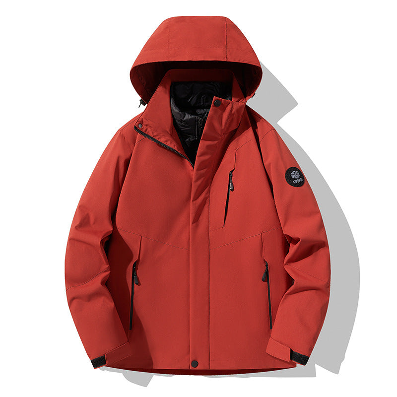 Herren Dreifach kombinierbare Funktionsjacke mit abnehmbarer Steppweste Echoarchiv
